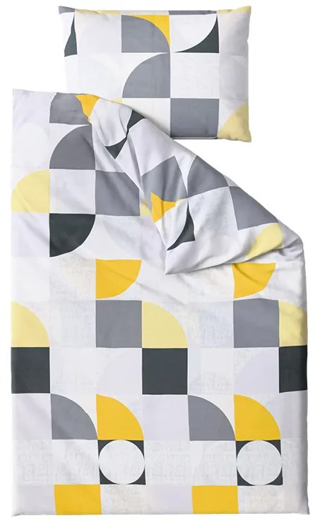 Lenjerie de pat din bumbac Renforce GEOMETRIES colorat Dimensiune lenjerie de pat: 70 x 90 cm | 140 x 200 cm