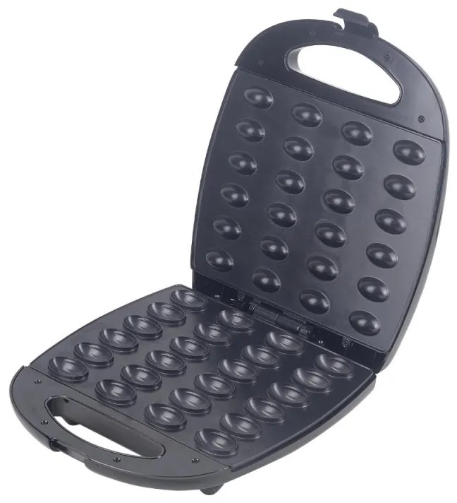 Aparat pentru copt 24 forme coji de nuci Rosberg Premium R51442E, 1200W, Placi antiadere, Alb