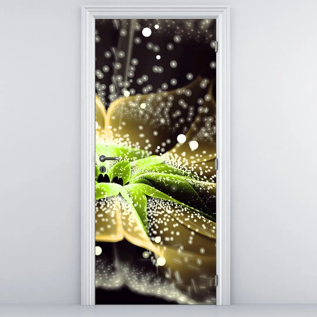 Fototapet pentru ușă - floare în prim plan (95x205cm)