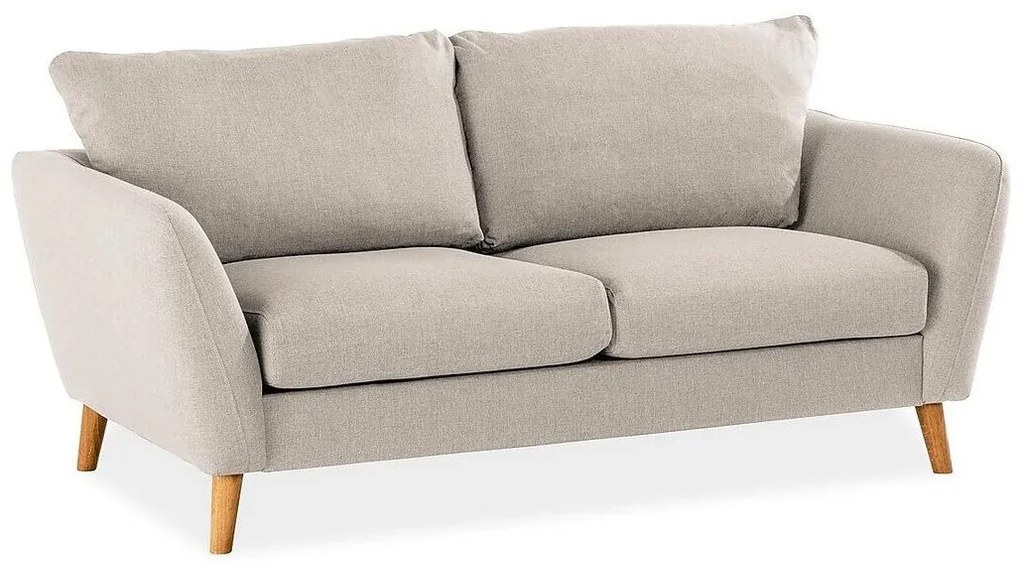 Canapea Scandinavian Choice P109Numărul de locuri: 2, Beige, 180x87x87cm, Tapiterie, Picioare: Lemn