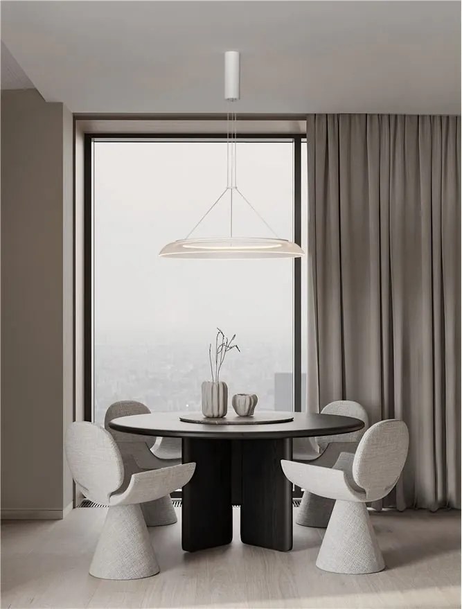 Lustra, Pendul LED, Aluminiu, Acrilic, Mantle 59,5cm NVL-9030110