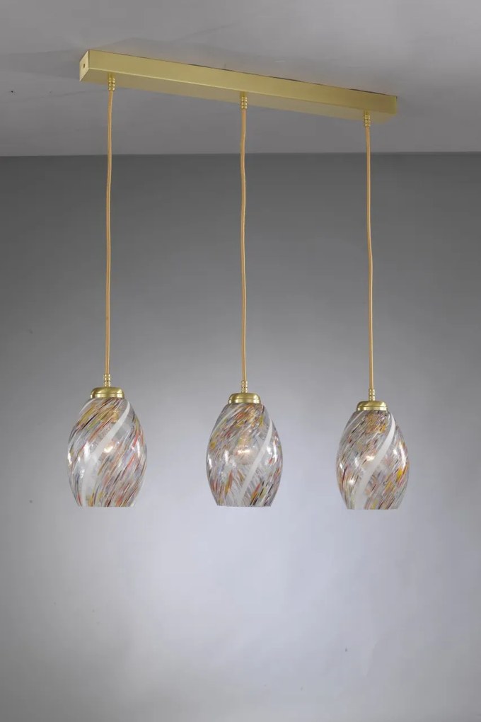 Lustra moderna cu 3 pendule design italian 10034 multicolor