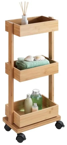 WENKO 24390100 - Raft TORTONA 18 x 71,5 cm, maro/negru