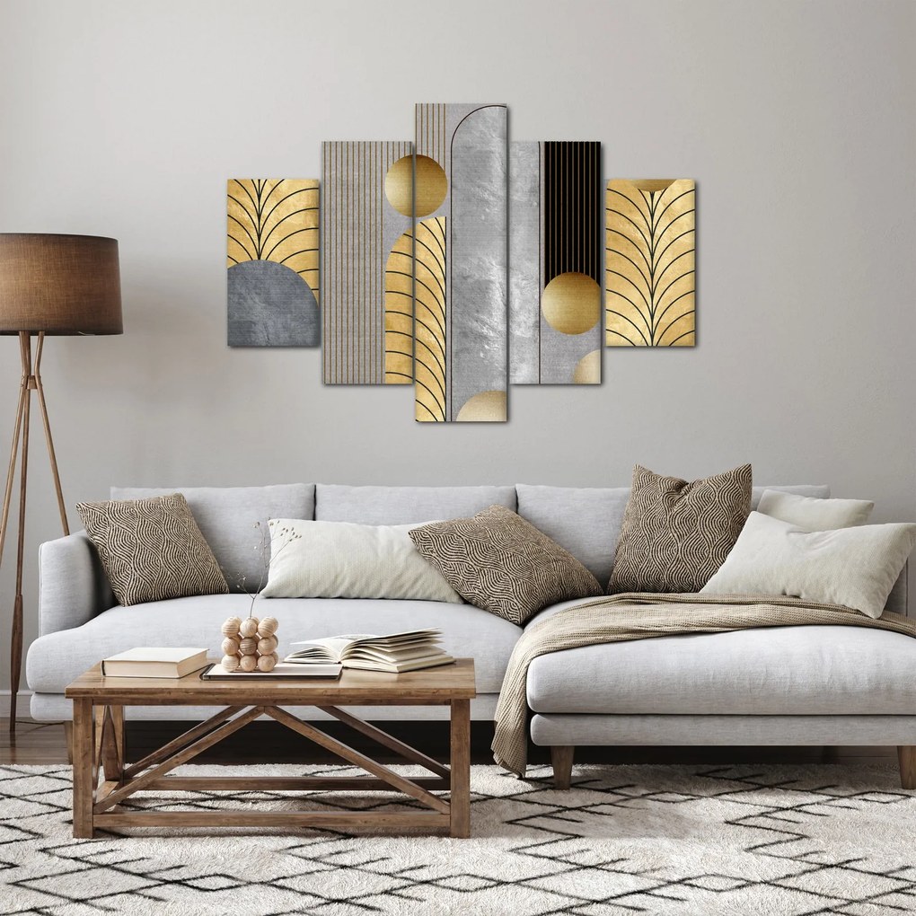 Tablou - Decorațiuni de aur (150x105 cm)