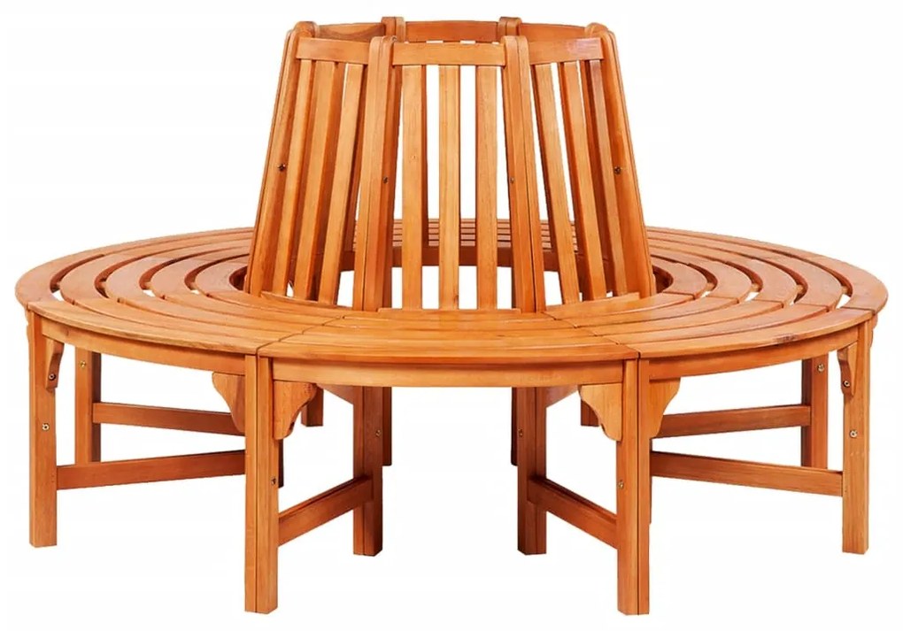 41777 vidaXL Bancă de copac, Ø 160 cm, lemn