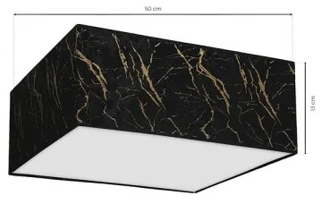 Plafonieră SENSO 3xE27/60W/230V neagră