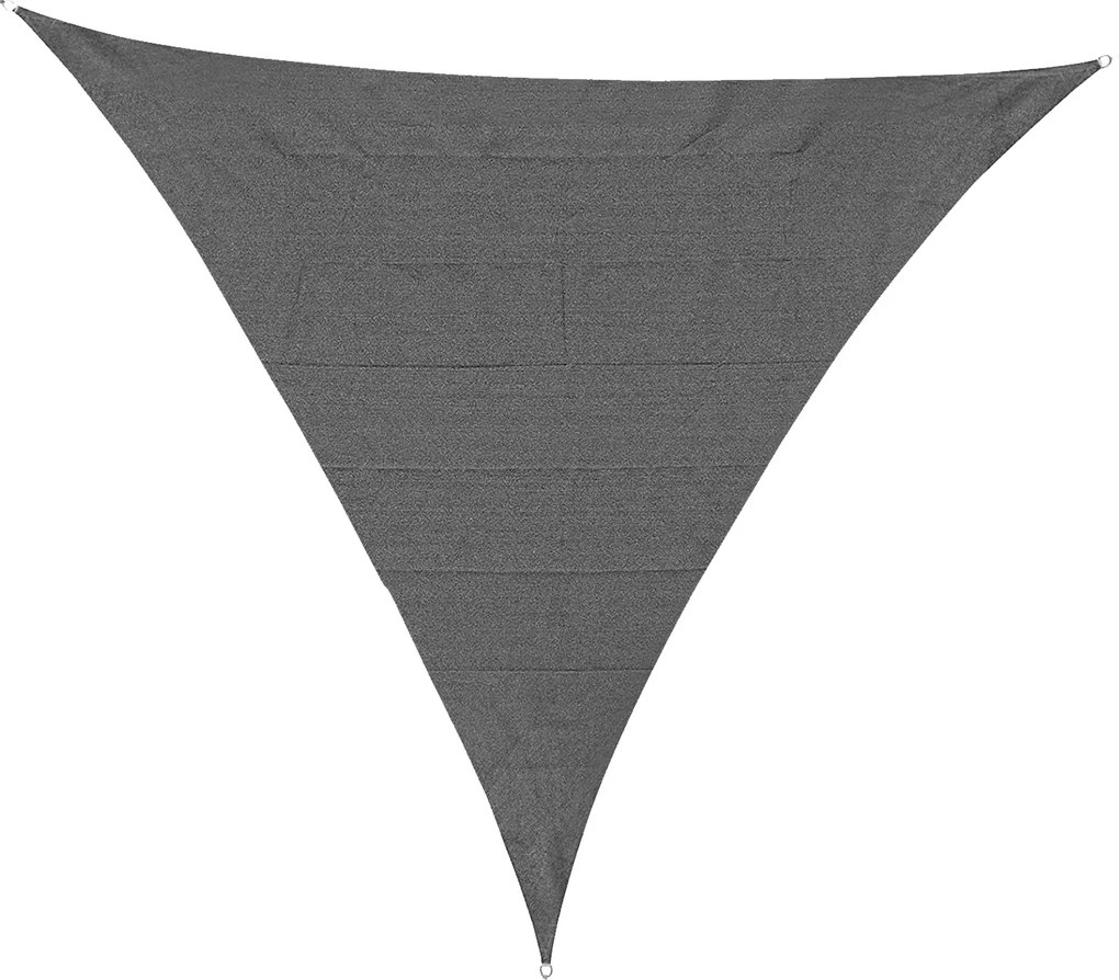 Outsunny Copertină Triunghiulară Anti-UV și Respirabilă cu Cârlige D, Velă de Umbră din HDPE, 5x5x5 m, Alb și Albastru | Aosom Romania