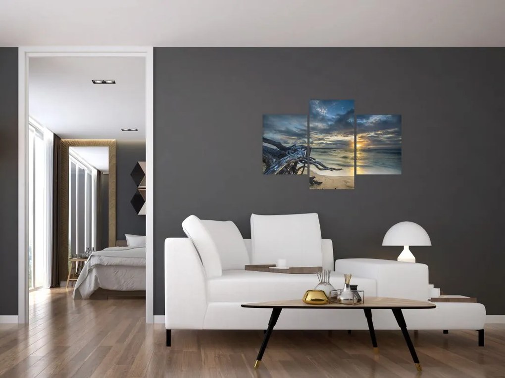 Tablou cu marea în apus de soare (90x60 cm)