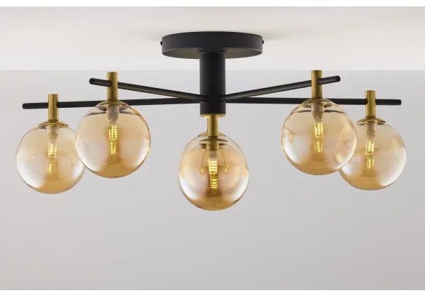 Lustră aplicată Jupiter 2033 FIGARO 6xG9/10W/230V negru/auriu/bej