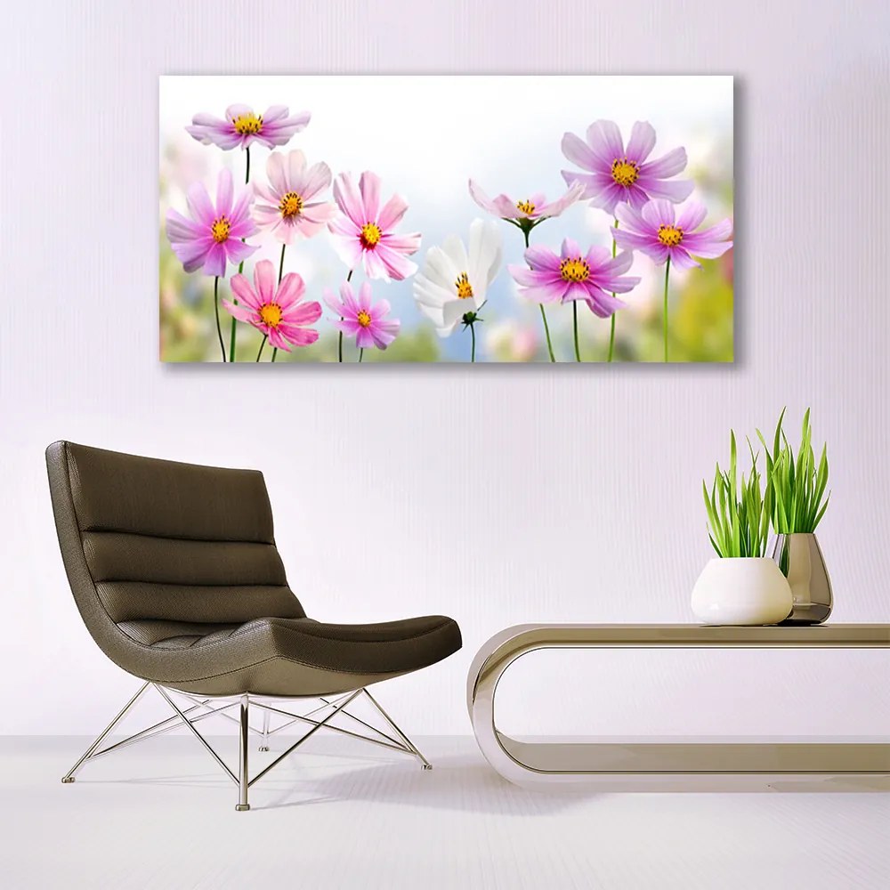 Tablou pe panza canvas Flori roz Floral