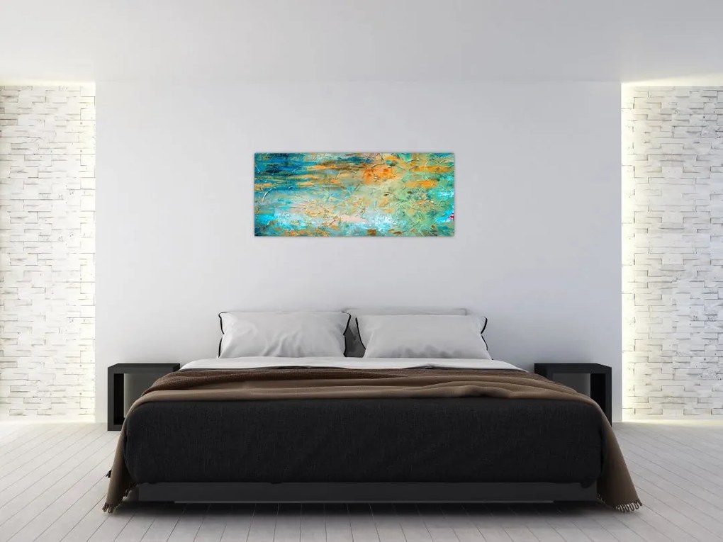 Tablou - Abstract albastru (120x50 cm)