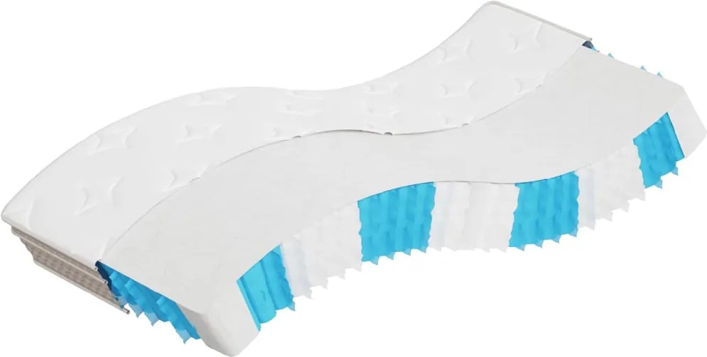 vidaXL Saltea cu arcuri buzunar, fermitate medie, 90x200 cm