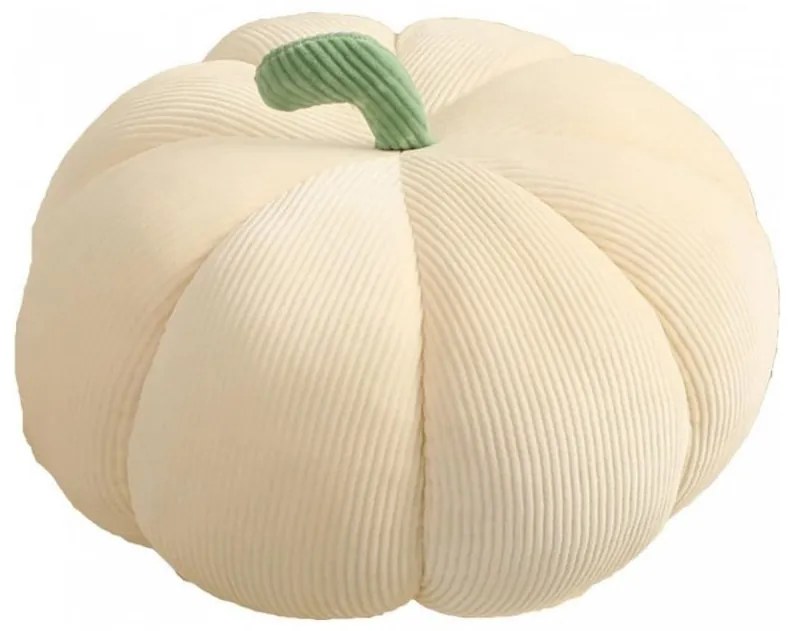 Perna decorativa in forma de dovleac PUMPKIN 35 cm, crem