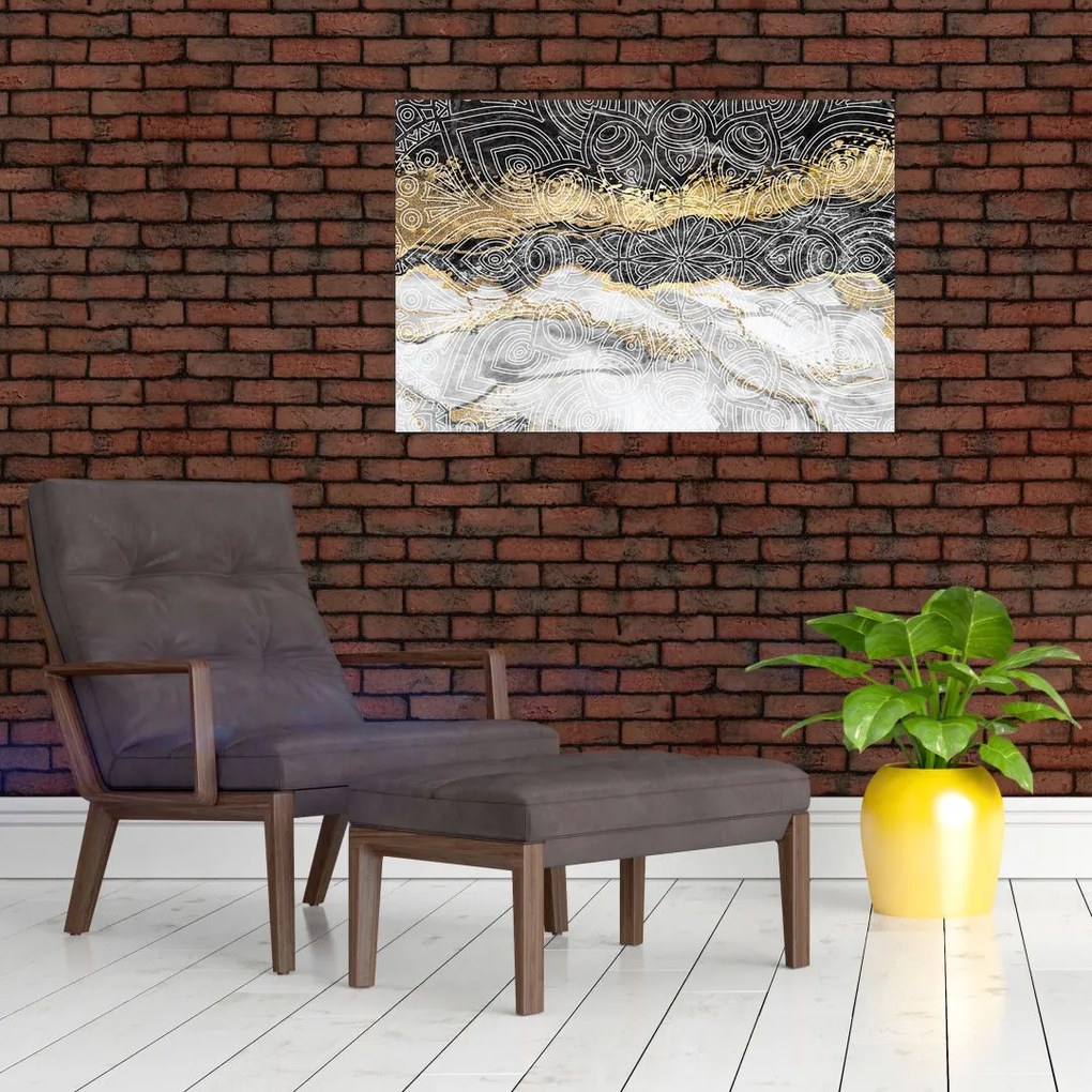 Tablou - Mandala în marmură (90x60 cm)