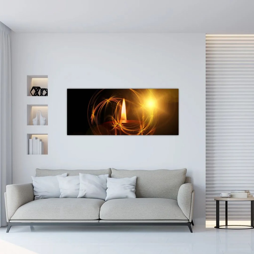 Tablou cu lumânare (120x50 cm), în 40 de alte dimensiuni noi