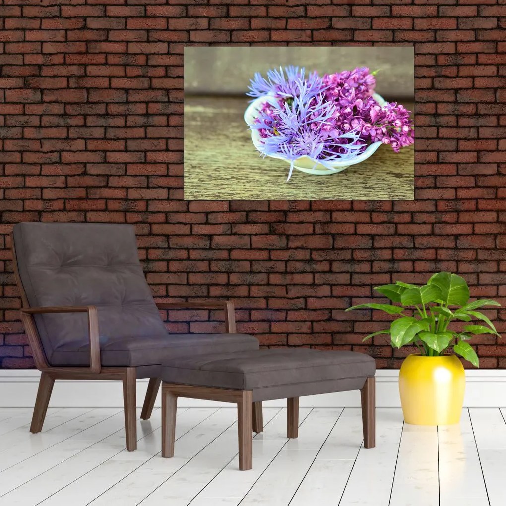 Tablou cu decorațiune din lavanda (90x60 cm)
