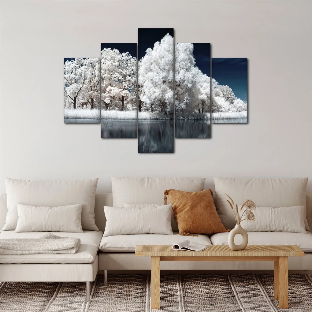 Tablou - Albă ca Zăpada Albă ca Zăpada Copaci (150x105 cm)