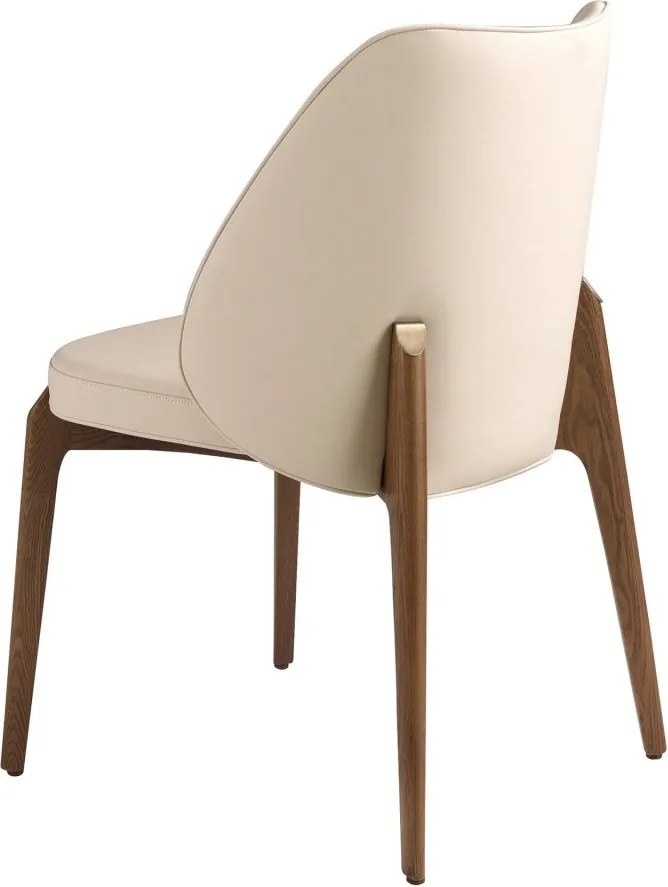 Scaun Lux tapitat cu piele sintetica Cream