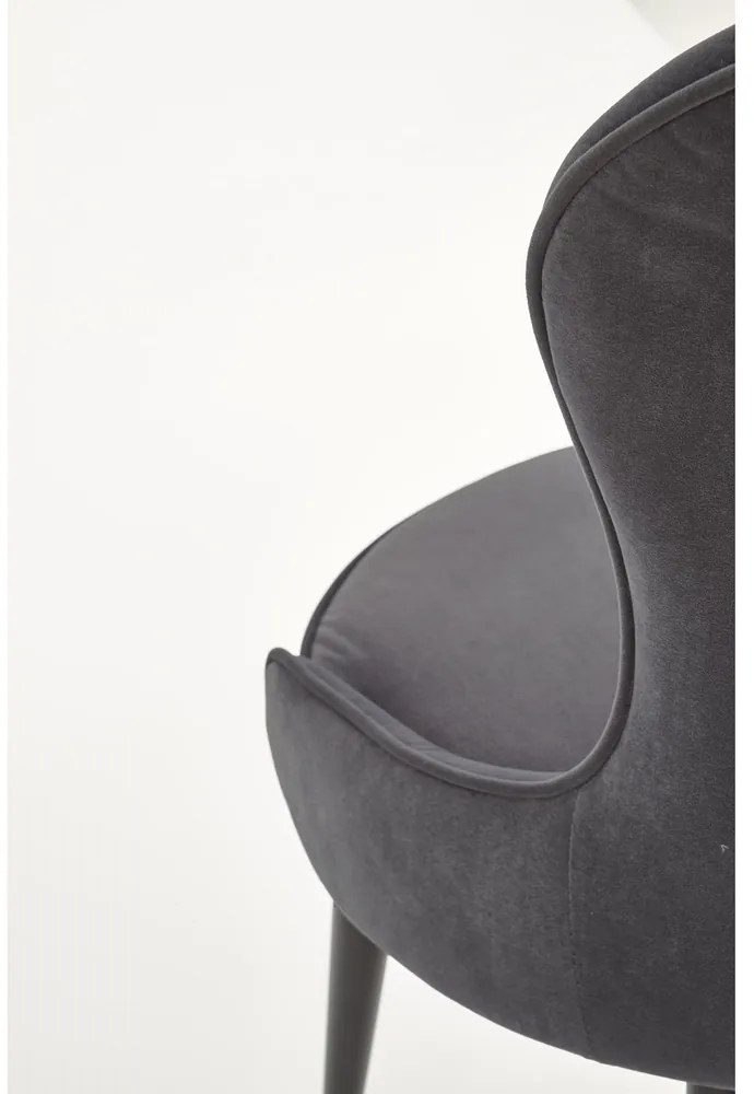 Scaun de bucaterie Rilla, gri/negru