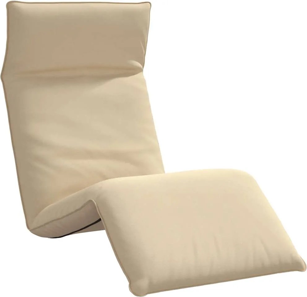 vidaXL Șezlong pliabil Bej 175x54x8,5 cm țesătură Oxford