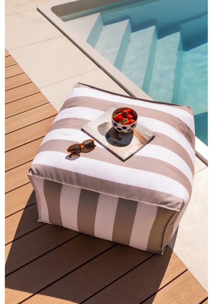 Beanbag pentru grădină alb-gri – Bonami Essentials