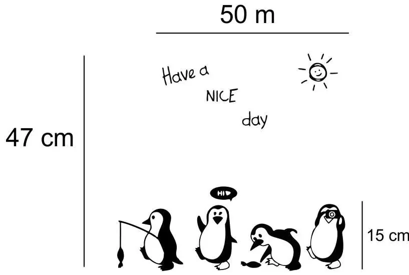 Sticker frigider Pinguini