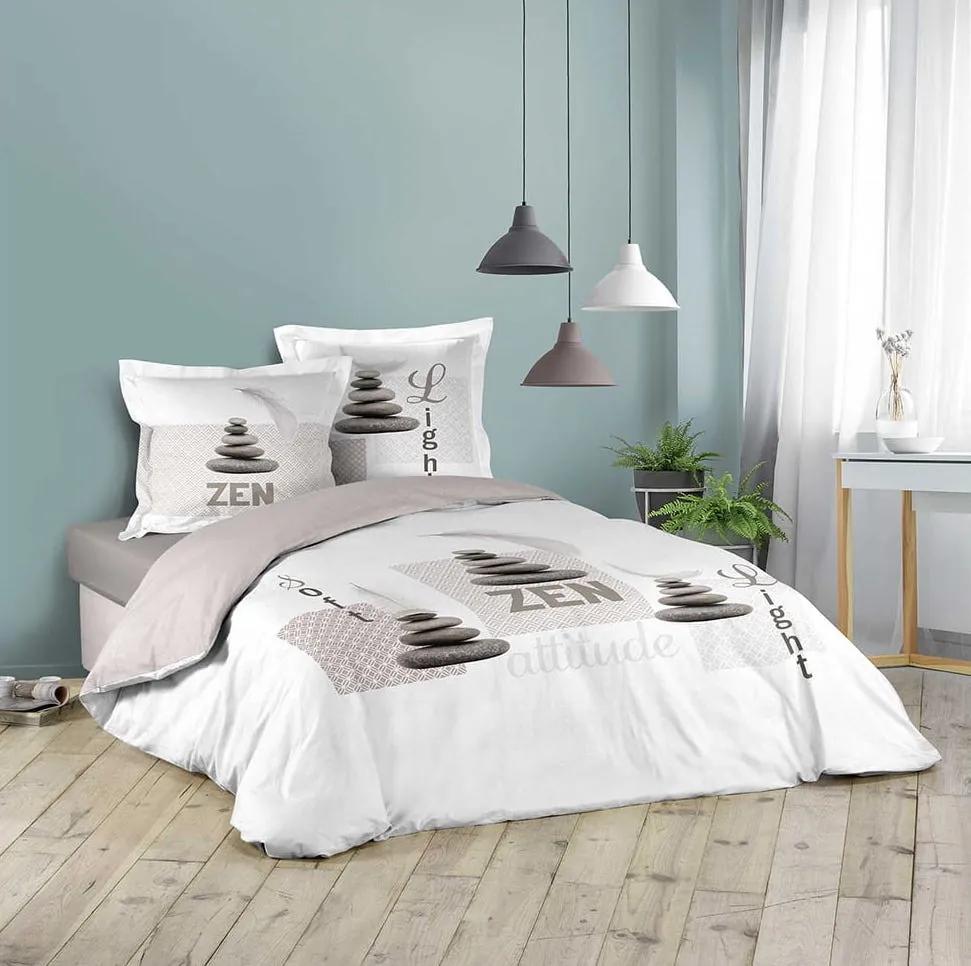 Lenjerie de pat de calitate culoarea albă 220 x 200 220x200