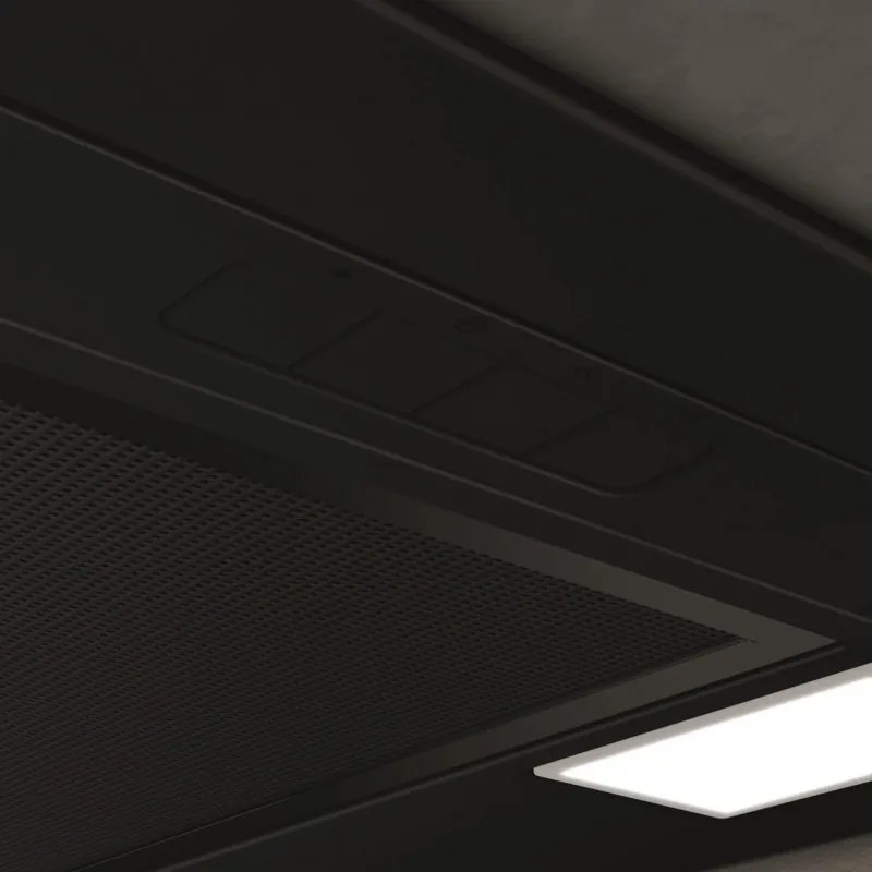Hota de bucatarie incorporabila Elica Era C BL 52, 146 W, 52 cm, Clasa D, 368 m³/h, Iluminare LED, Negru