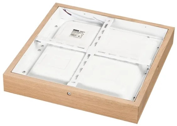 Plafonieră LED dimabilă Brilagi WOODY FRAME LED/24W/230V stejar 30x30 cm IP44 + telecomandă