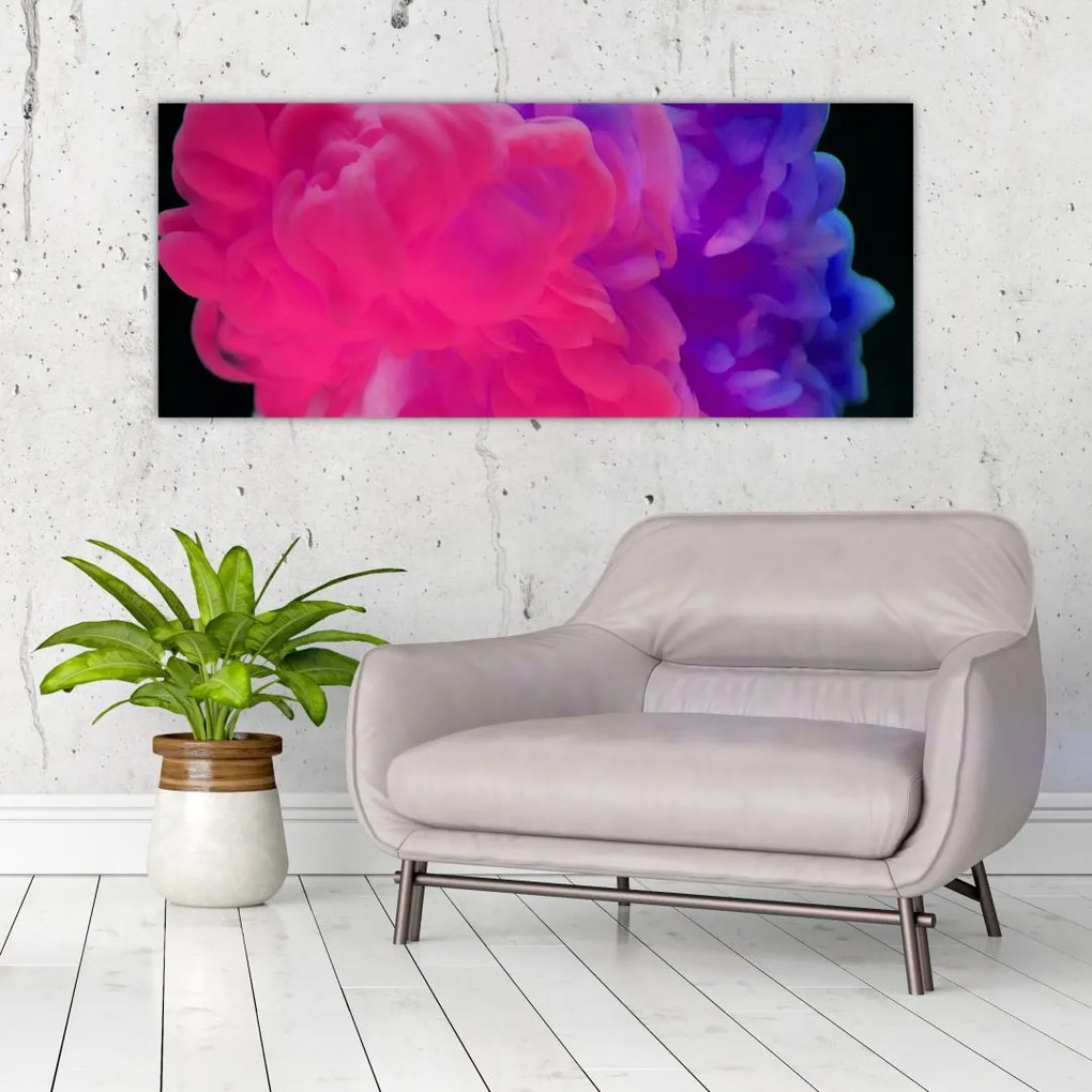 Tablou cu fum colorat (120x50 cm)