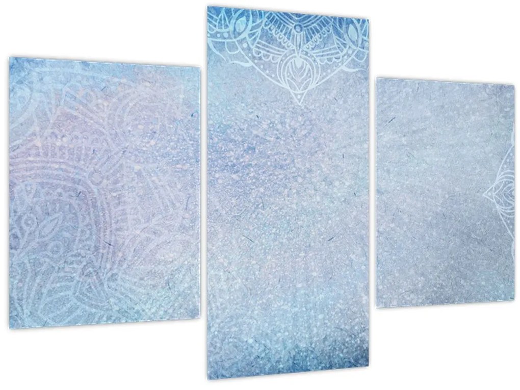 Tablou - Mandala in albastru (90x60 cm)