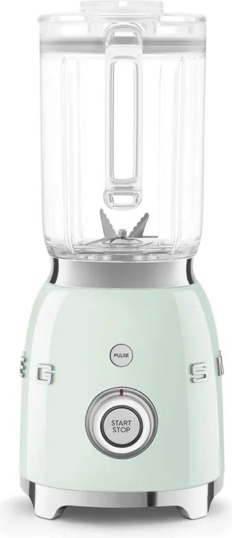Blender Smeg BLF03PGEU, 800 W, 1,5 l, 18 000 rpm, 4 programe, 4 viteze +Impuls, Otel inoxidabil, Verde pastel