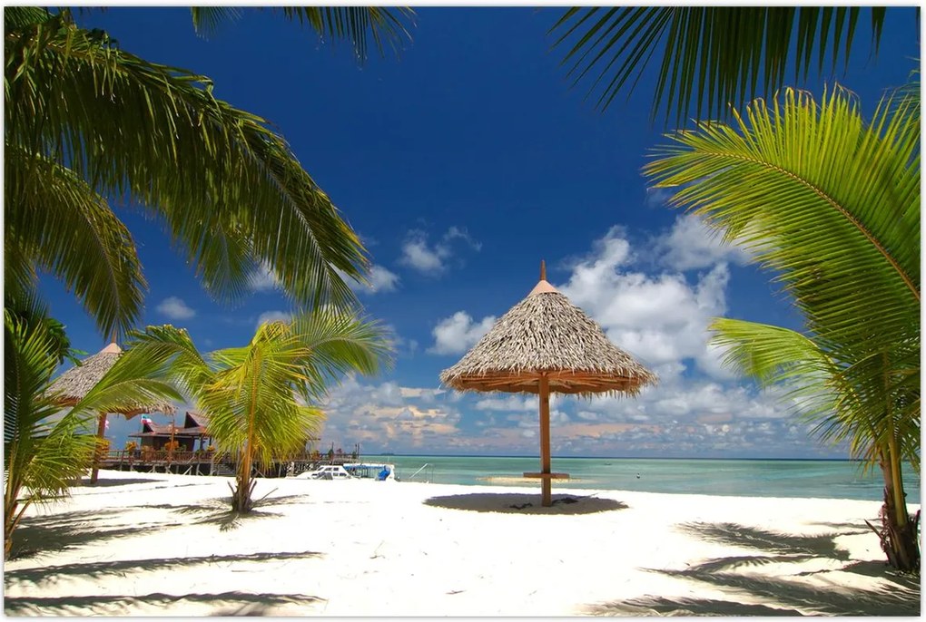 Tablou - Plajă cu nisip alb (90x60 cm)