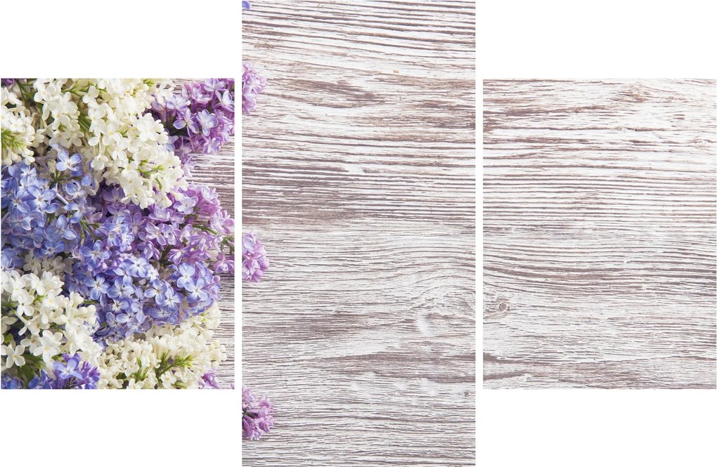 Tablou - Liliac pe lemn (90x60 cm)