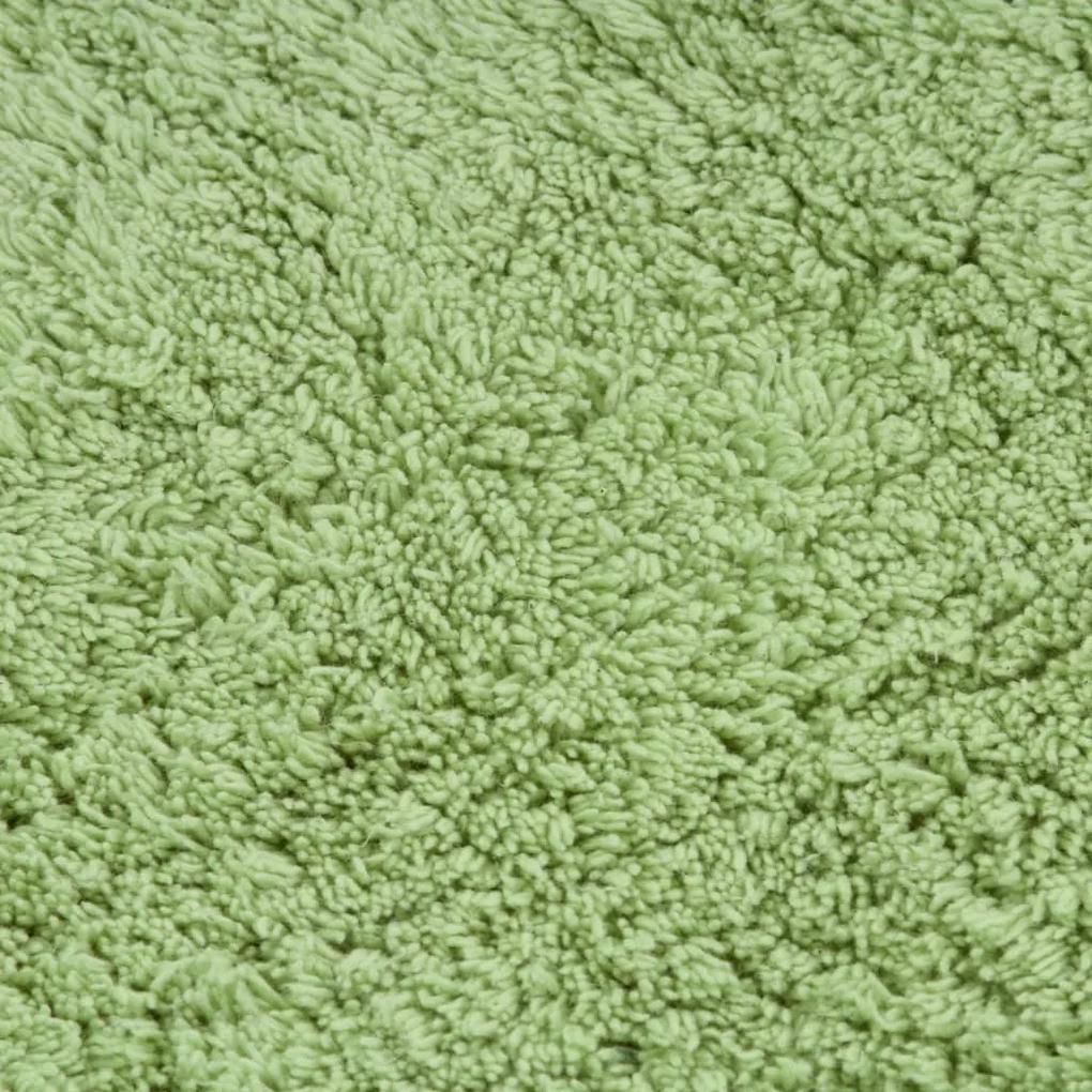 Set covorase baie, 2 buc., verde, material textil 1, Verde