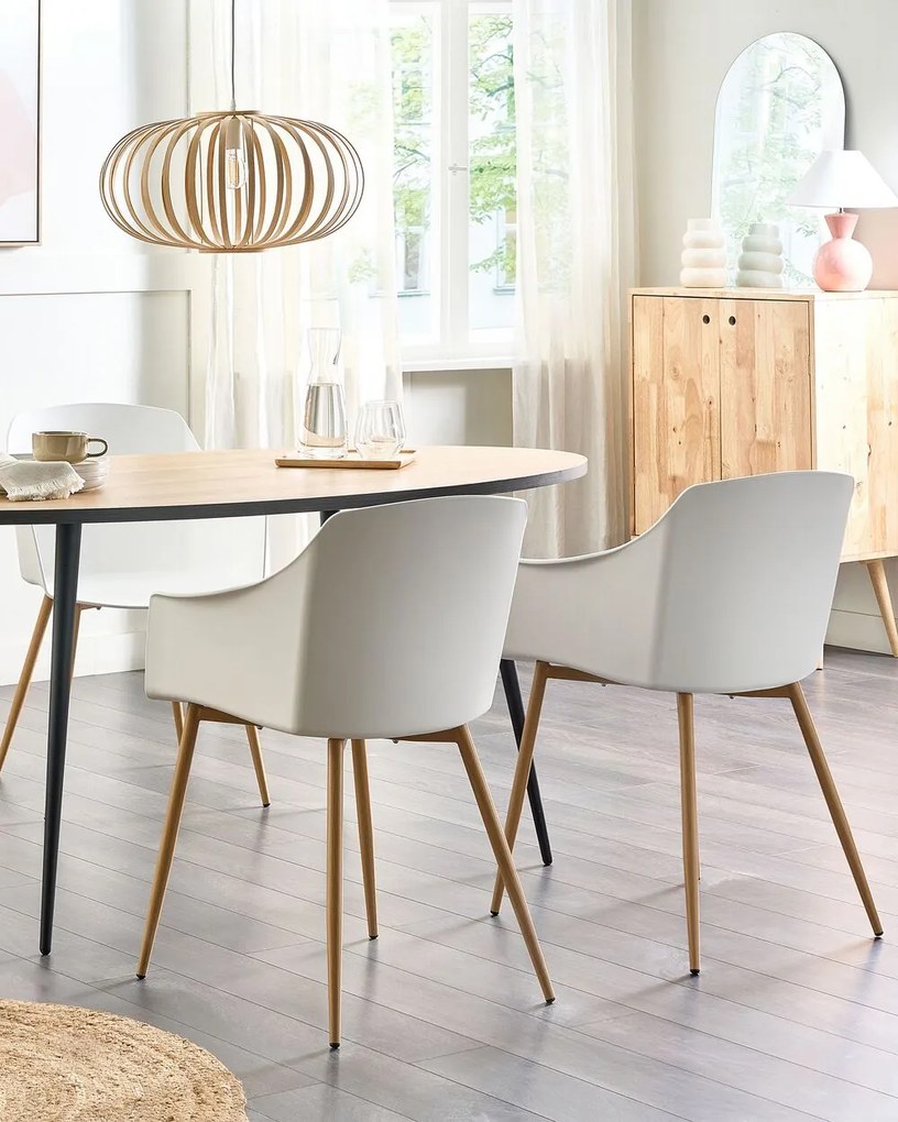 Set 2 buc scaune sufragerie Fonza (alb). 1080361