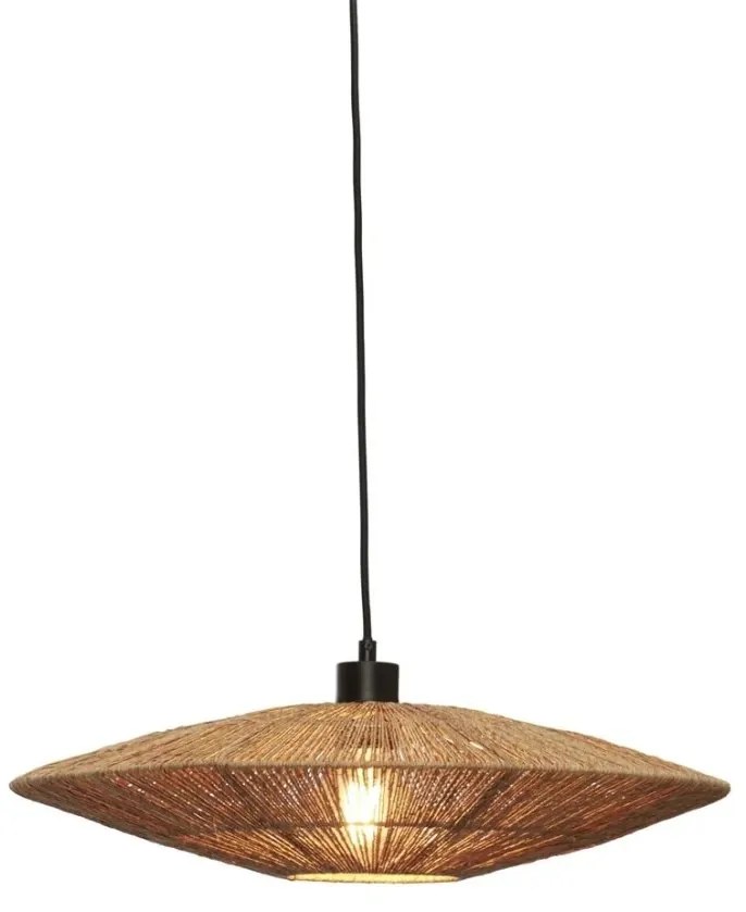 Lustra suspendata eco din iuta Iguazu disc 55cm