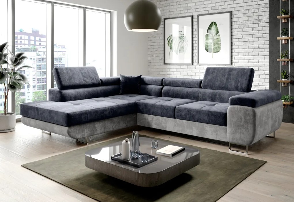 Supermobel Coltar SELVA, 275x90x202, sawana 14/soft 17, dreapta