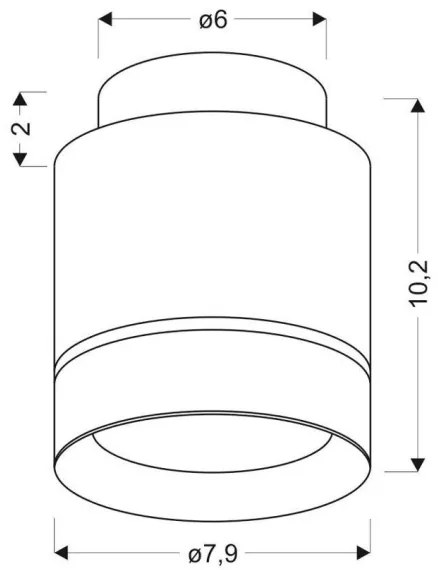 Plafonieră LED TUBA LED/12W/230V