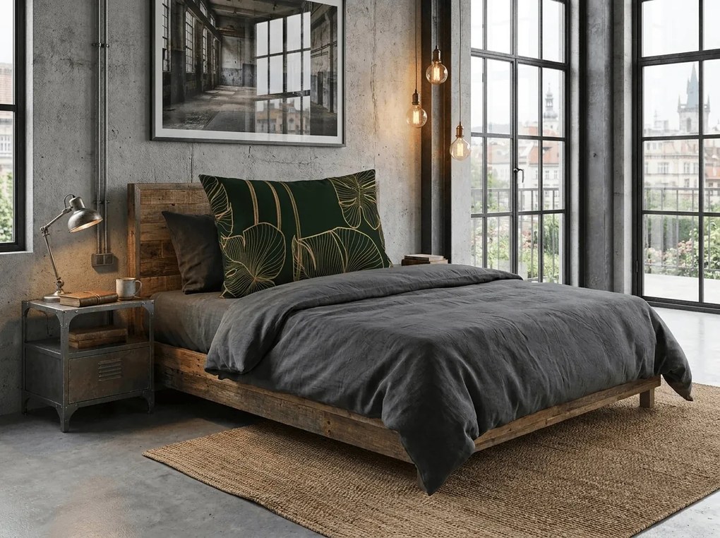 Fata de perna din microfibra VENECIA 70x90 cm, verde inchis