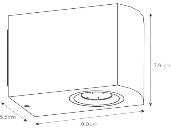 Aplică LED dimabilă de exterior Lucide 22861/05/30 ZORA 1xGU10/5W/230V IP44
