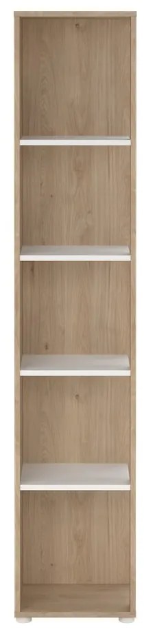 Bibliotecă albă/cu aspect de lemn de stejar 41x205 cm Sign – Tvilum