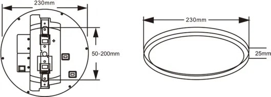Top Light-LED Plafonieră cu senzor REVIT LED/9/12/18W/230V 3000/4000/6500K Ø 23 cm