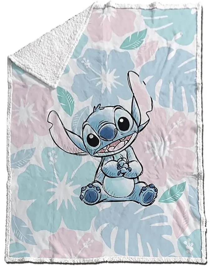 Disney Lilo și Stitch Settle pătură sherpa 130x170cm