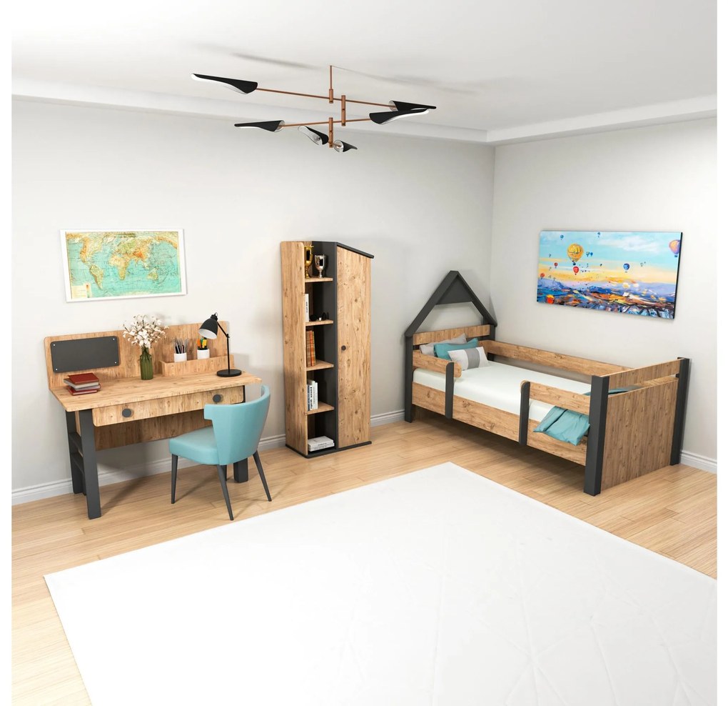 Cameră de studenți Nilili 9 (pin atlantic + antracit) . 1096154