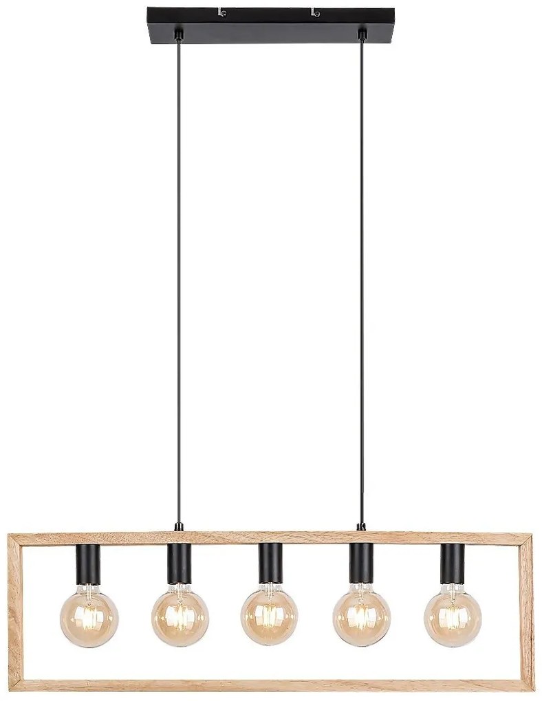 Lustra suspendata design industrial Indigo negru