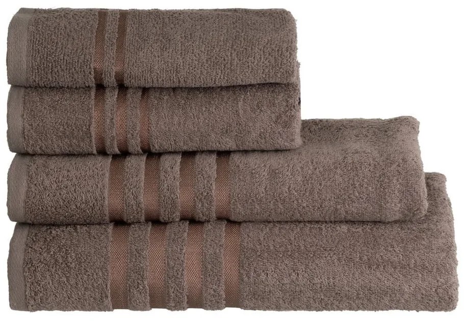 Prosop maro din bumbac din frotir 70x140 cm Simple – Casa Selección