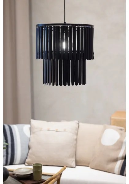 Lustră pe cablu VIENTO 1xE27/40W/230V negru Markslöjd 108581