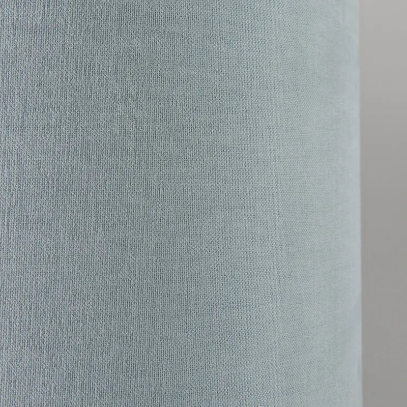 Lampă suspendată neagră cu abajur 35 cm albastru deschis reglabil - Blitz