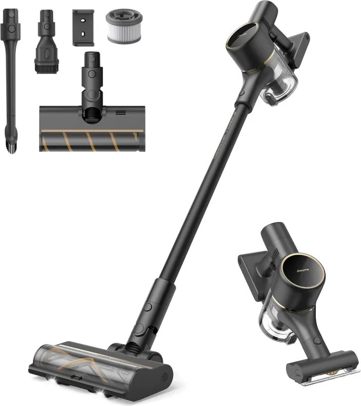 Aspirator vertical Dreame R10 Pro VTV41B, 150 AW, 3 moduri, 0,6 l, 65 min, Filtru HEPA, Indicatoare LED, Negru